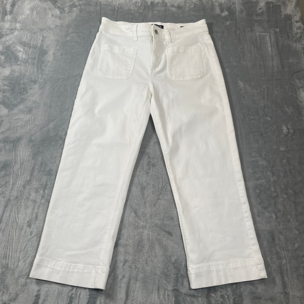 Buffalo David Bitton Pants Women's Size 8/29 High Rise Soft Stretch Crop White